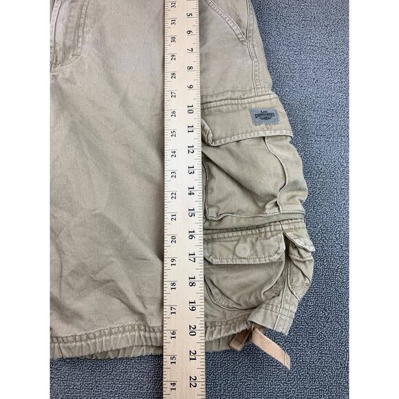 Y2K Lee Dungarees Men's Size 34 Cargo Shorts Beige Work‎ Outdoors HIking - Picture 8 of 10